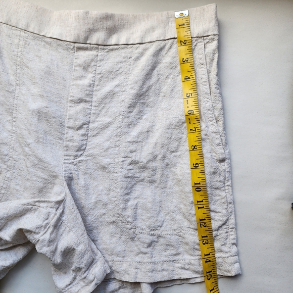 Banana Republic Taupe Beige Linen Blend Pull On Minimalist Shorts - Picture 7 of 9